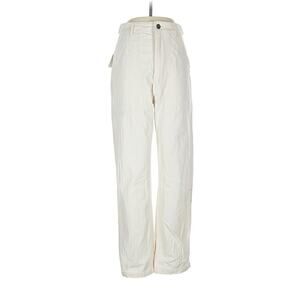 P&CO White Utility Cotton Straight Leg Pants UK 8 US 4
